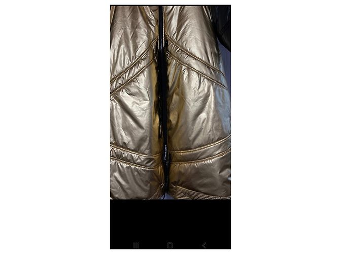 Chaqueta acolchada larga reversible Roberto Cavalli Negro Dorado - vista 10