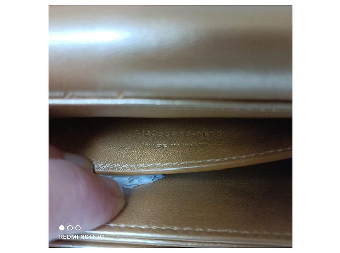 Saint Laurent Piccola Borsa da Sera Dorata con Paillettes D'oro - vista 3