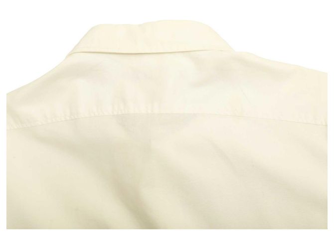 Burberry Brit Camicia da uomo casual in cotone bianco taglia XXL - vista 12