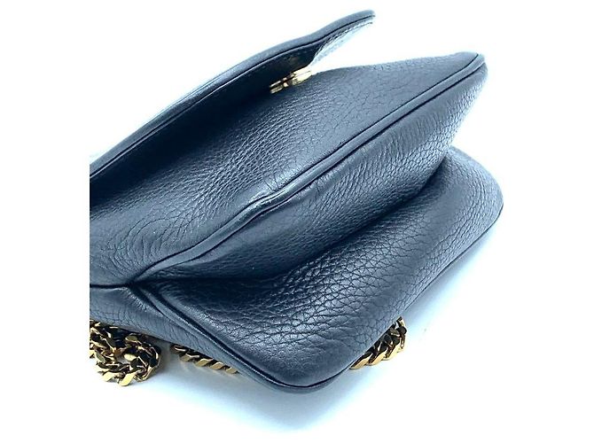Bolsa de ombro Gucci em couro preto - vista 3