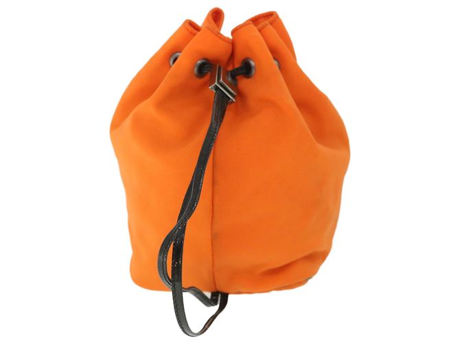 GUCCI Pouch Canvas Arancione 039 0973 Auth ac2314 - vista 2