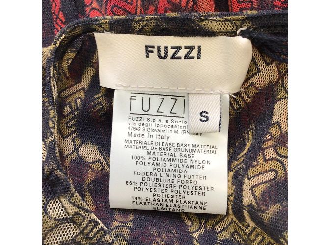 Fuzzi Red / Tan / Black Leopard Printed Ruffled Long Sleeved Mesh Dress - view 4