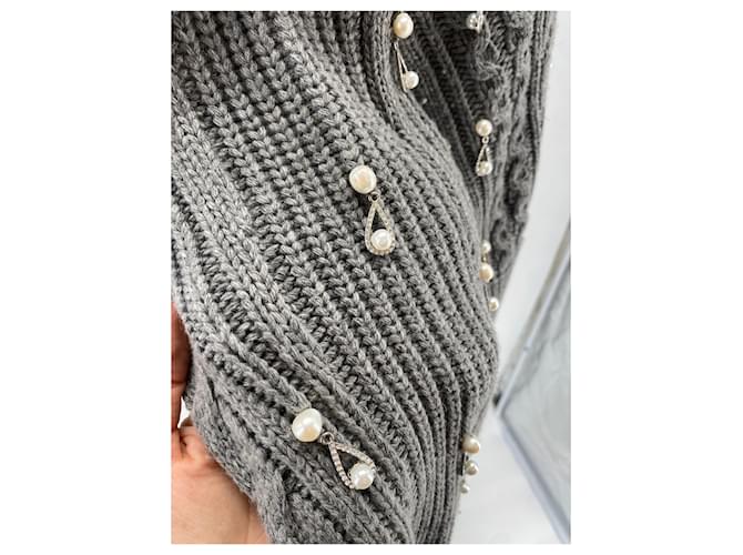 Autre Marque Hellessy Strickwaren T.International S Wolle Grau - Ansicht 3