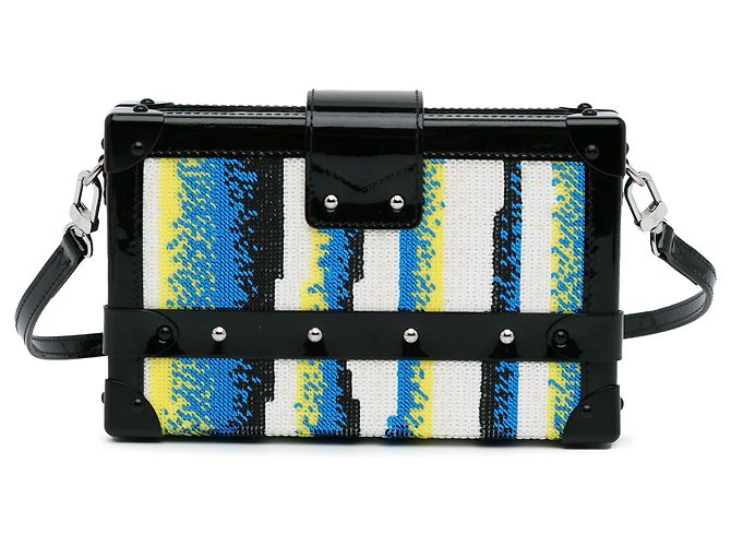 Louis Vuitton Black Sequins Petite Malle - view 4