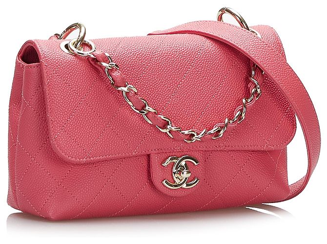 Chanel Caviar Rosa Passeggiata in Città - vista 2