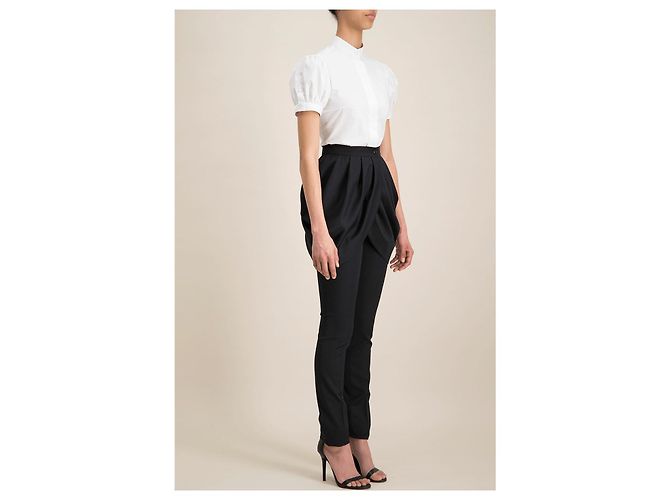 Autre Marque Monique Singh, Camicia in popeline bianco - vista 3