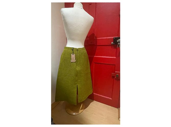 Falda midi verde Soeur de poliéster - vista 3
