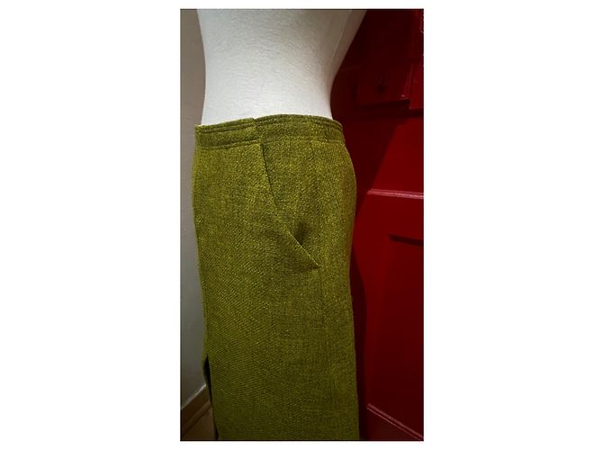 Falda midi verde Soeur de poliéster - vista 4