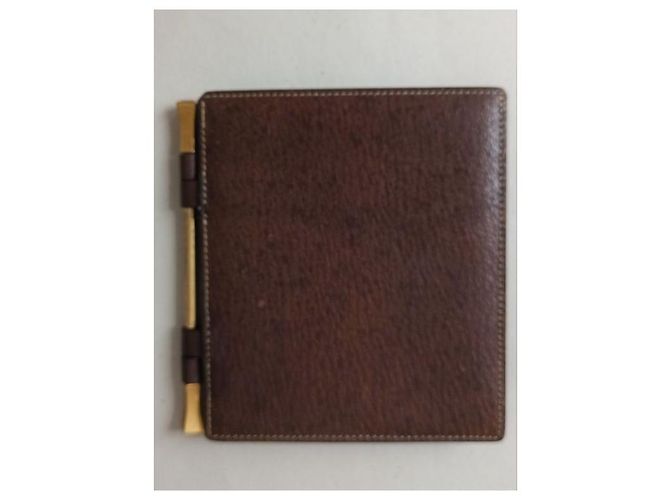 Gucci photo holder brown leather Dark brown - view 4
