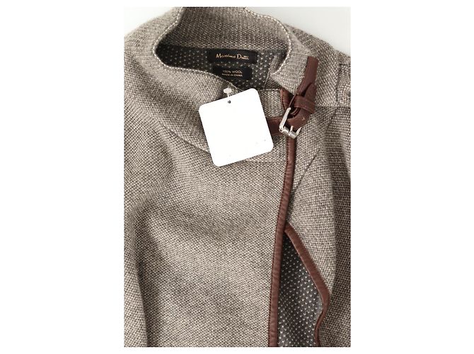 Massimo Dutti Cardigan aus Wolle Grau - Ansicht 3
