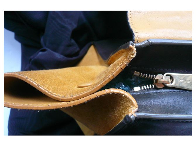 Trapèze Céline CELINE Correct tricolor two-material trapeze bag - view 11