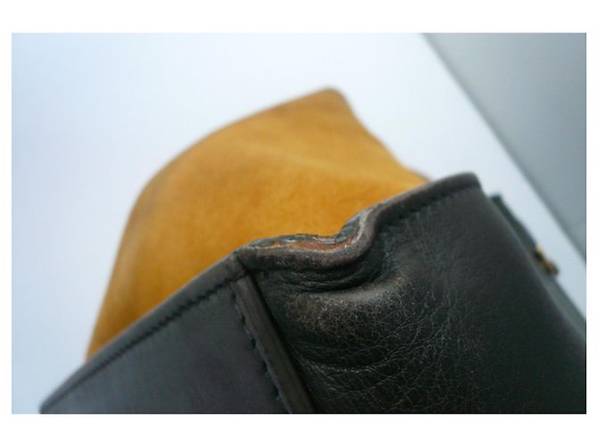 Trapèze Céline CELINE Correct tricolor two-material trapeze bag - view 13