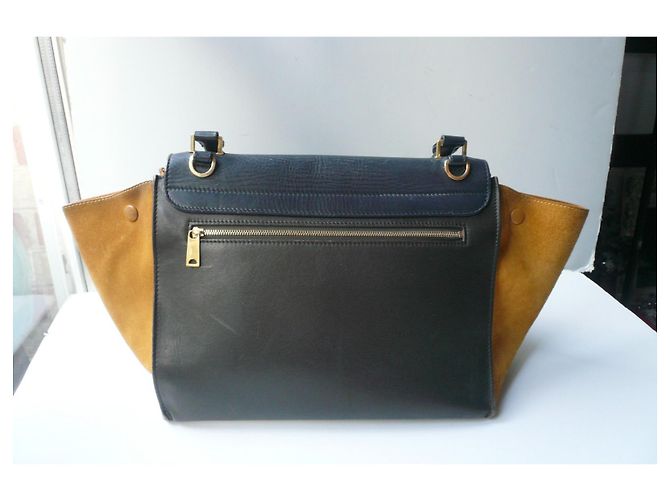 Trapèze Céline CELINE Correct tricolor two-material trapeze bag - view 3