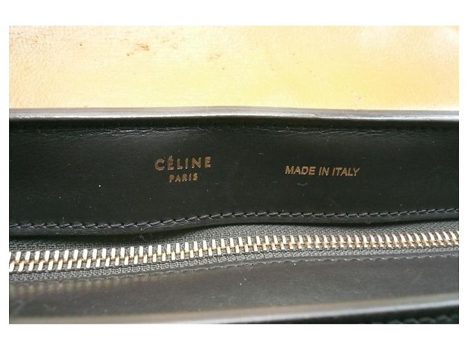 Trapèze Céline CELINE Correct tricolor two-material trapeze bag - view 6