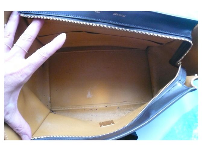 Trapèze Céline CELINE Correct tricolor two-material trapeze bag - view 9