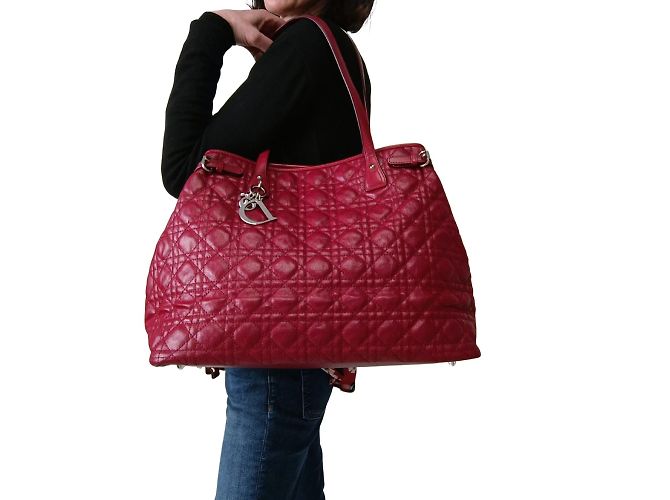 Borsa a tracolla Panarea Dior Christian Dior bordeaux - vista 8