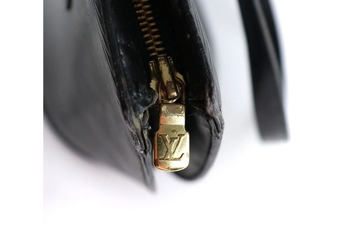 LOUIS VUITTON - Borsa Saint Jacques in pelle Epi nera Nero - vista 6