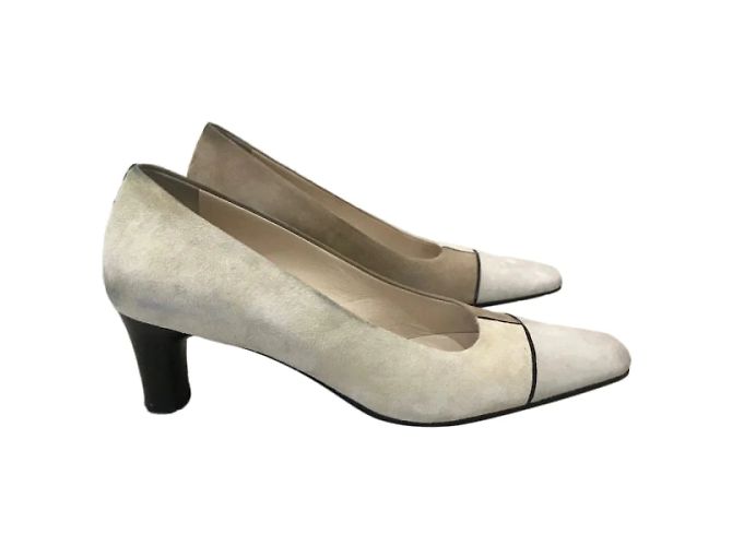 Tacchi CHANEL T.EU 36.5 Camoscio Beige - vista 9