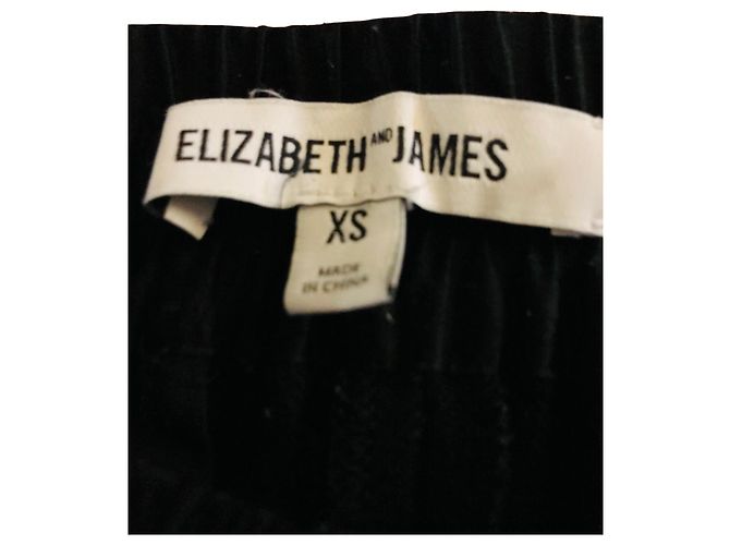 Elizabeth And James Calça estilo smoking Elizabeth&James Preto - vista 6