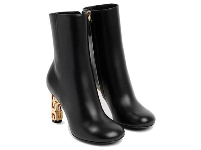 GIVENCHY G. CUBE STIVALETTI IN PELLE Nero - vista 3