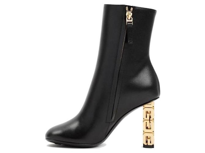GIVENCHY G. CUBE STIVALETTI IN PELLE Nero - vista 4
