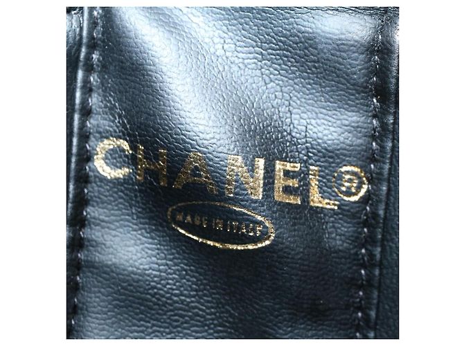 Neceser CHANEL Vanity Charol Negro CC Auth yb378 - vista 19