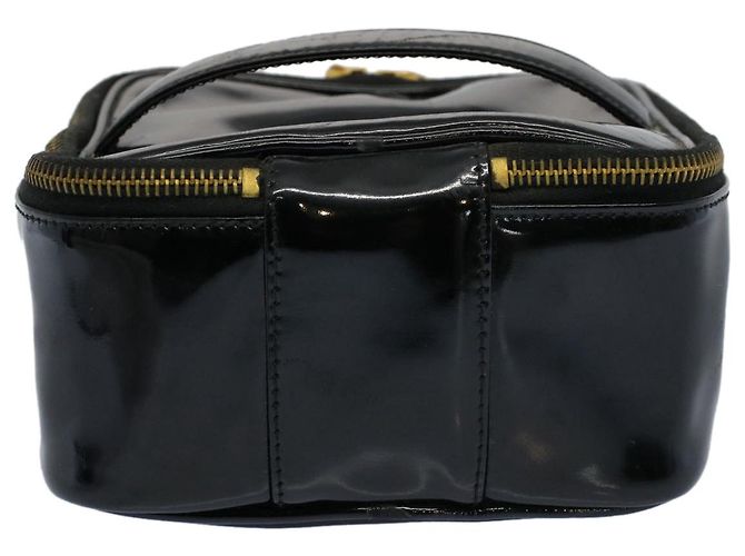 Neceser CHANEL Vanity Charol Negro CC Auth yb378 - vista 2