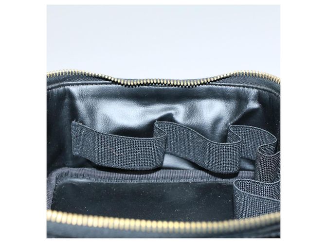 Neceser CHANEL Vanity Charol Negro CC Auth yb378 - vista 20