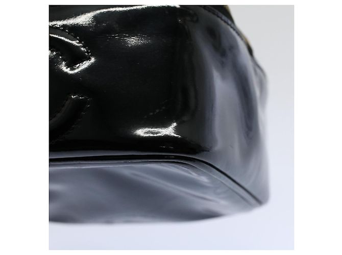 Neceser CHANEL Vanity Charol Negro CC Auth yb378 - vista 8