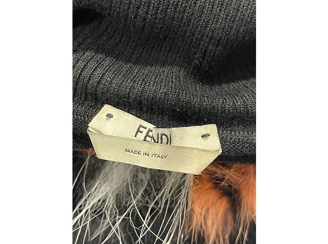 FENDI Strickwaren T.International S Fell Schwarz - Ansicht 4