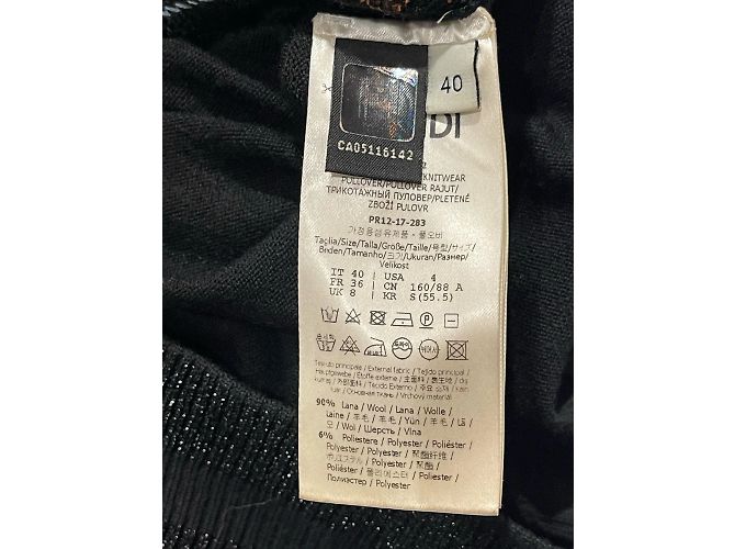 FENDI Strickwaren T.International S Fell Schwarz - Ansicht 5