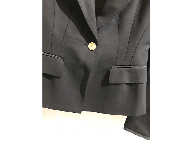 ROBERTO CAVALLI Jacken T.IT 38 Wolle Schwarz - Ansicht 2