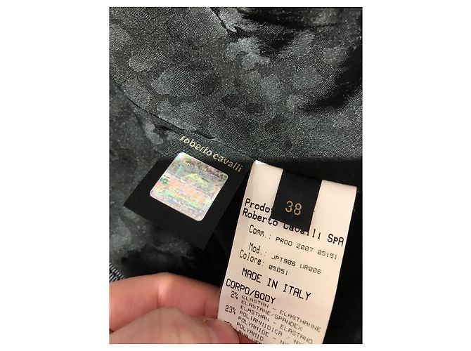 ROBERTO CAVALLI Jacken T.IT 38 Wolle Schwarz - Ansicht 7