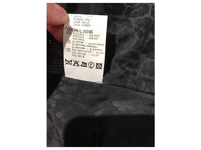 ROBERTO CAVALLI Jacken T.IT 38 Wolle Schwarz - Ansicht 8