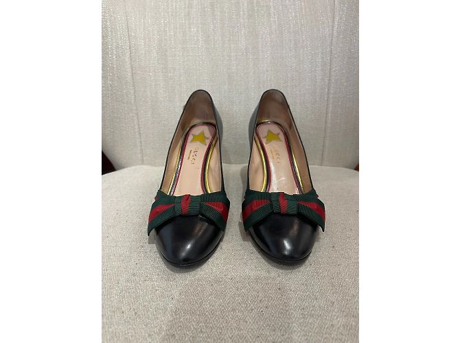 GUCCI Absätze T.EU 37.5 Leder Schwarz - Ansicht 3