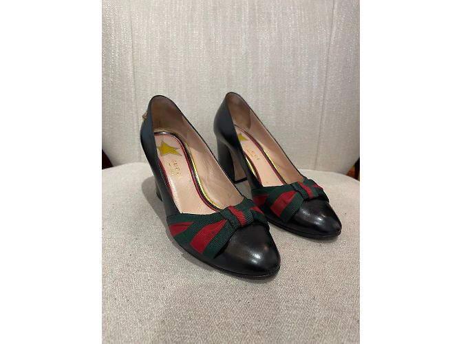 GUCCI Absätze T.EU 37.5 Leder Schwarz - Ansicht 4