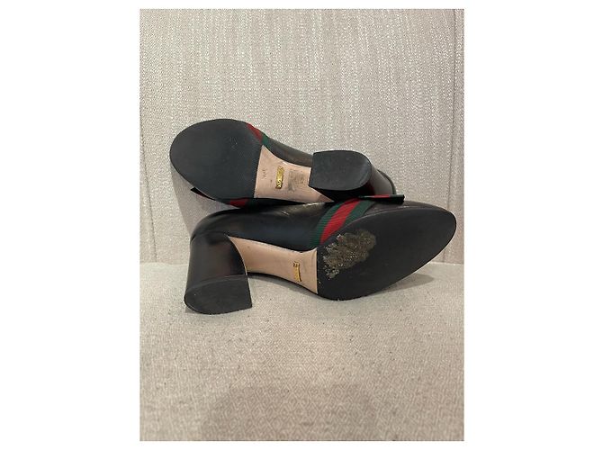 GUCCI Absätze T.EU 37.5 Leder Schwarz - Ansicht 7