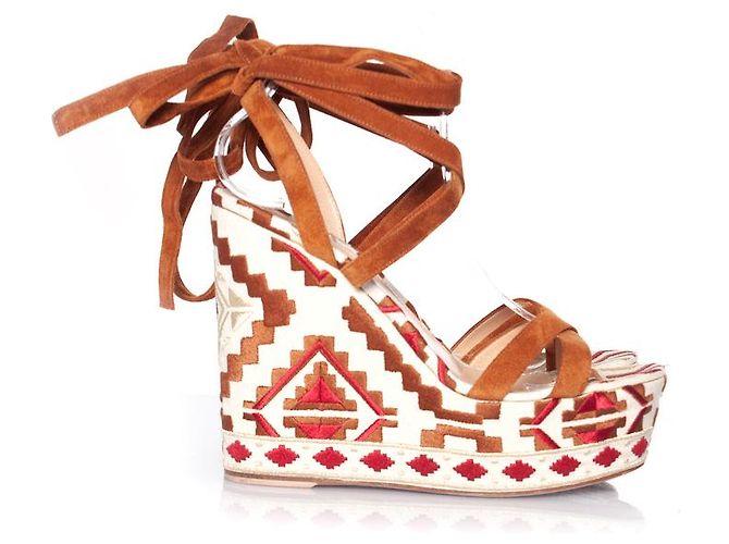 Gianvito Rossi, Zeppa Cheyenne Marrone - vista 6