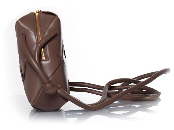 Bottega Veneta, Mini Cassette Camera Bag Marrone - vista 7