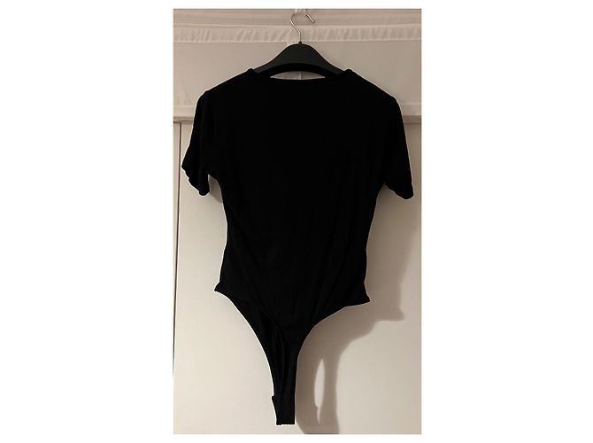 Asos Bodysuit Set Schwarz Weiß Kurzarm Größe 36 Mehrfarben - Ansicht 2