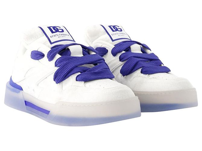 Dolce & Gabbana New Roma Sneakers – Dolce&Gabbana – Leder – Weiß - Ansicht 2