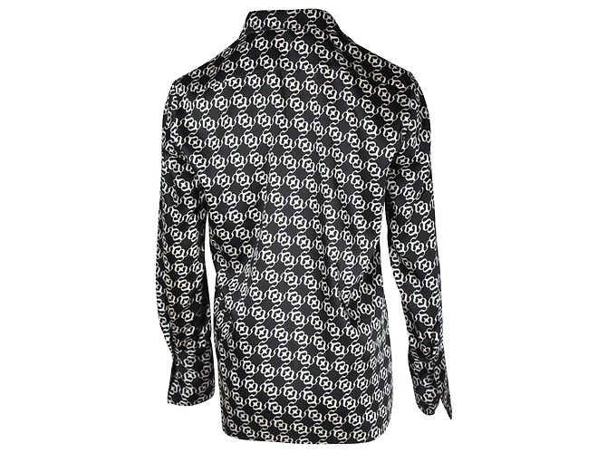 Camisa estampada Sandro de poliéster reciclado negro - vista 3