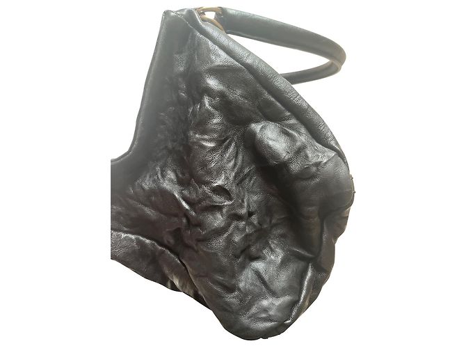 Bolsa média Givenchy Pandora em couro preto - vista 12