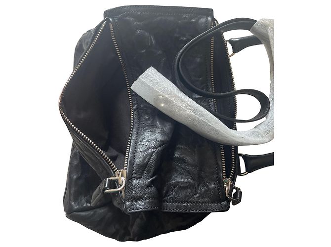 Bolsa média Givenchy Pandora em couro preto - vista 13