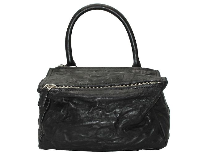 Bolsa média Givenchy Pandora em couro preto - vista 14