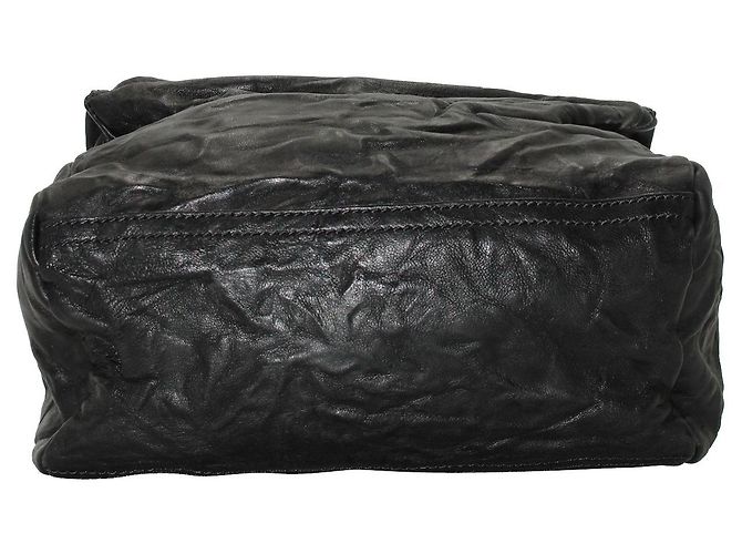 Bolsa média Givenchy Pandora em couro preto - vista 7