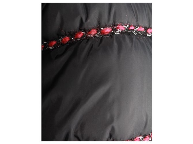 Chanel Trimmed Quilted Puffer Jacket in Black Polyamide - view 6