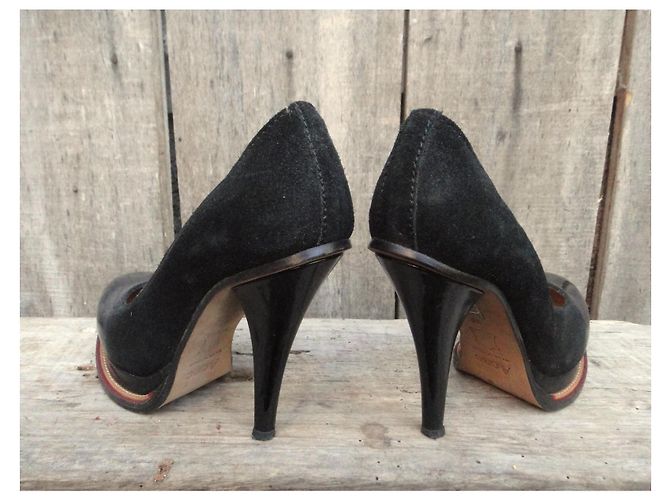 Acne Studios Pumps schwarz aus Hirschleder Größe 36 - Ansicht 4