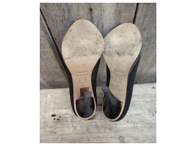 Acne Studios Pumps schwarz aus Hirschleder Größe 36 - Ansicht 5