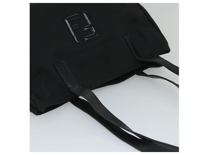 FENDI Bolso Tote Nylon Negro Auth ep1931 - vista 6